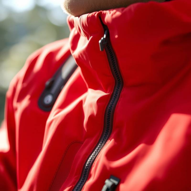 Chaqueta impermeable Arcteryx Beta AR de color rojo.