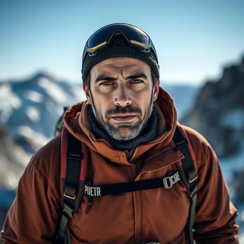 Retrato de Javier López, guía de montaña certificado.